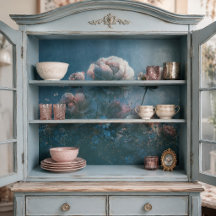 Nevelige Blush Pioenweide Decoupage