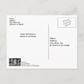 Nevelige Bomen Bij Table Rock Grayscale Beterschap Briefkaart (Achterkant)