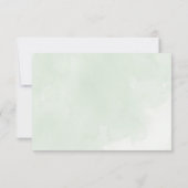 Nevelige boom RSVP kaartje (Achterkant)