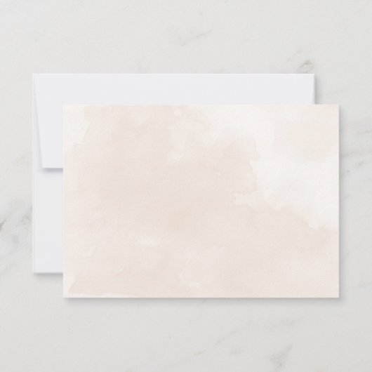 Nevelige boom RSVP kaartje (Achterkant)