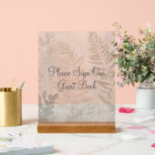 Nevelige Bos Bruiloft Acrylic Bord (Huwelijk)