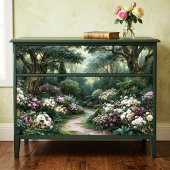Nevelige Crème Roze Botanische Pad Decoupage Tissuepapier