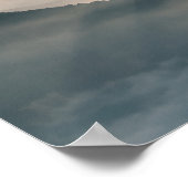 Nevelige dageraad in de Zwitserse Alpen Poster (Hoek)
