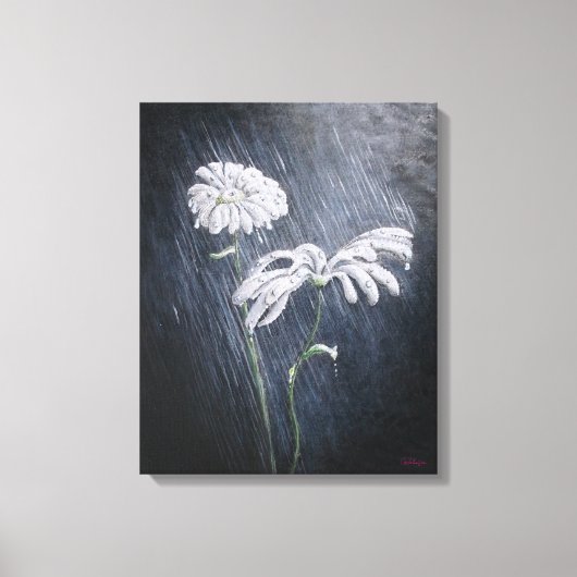 Nevelige Daisy Canvas Afdruk (Voorkant)