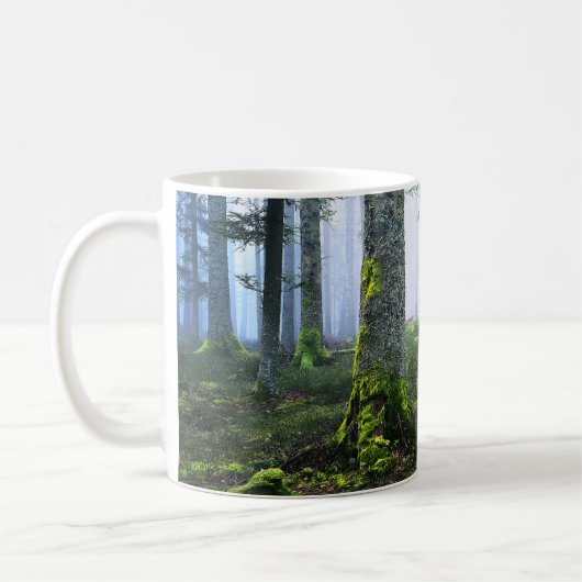 Nevelige Dawn Forest Foto Koffiemok (Links)