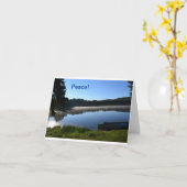 Nevelige de notakaart van het Meer Kaart (Gele Bloem)