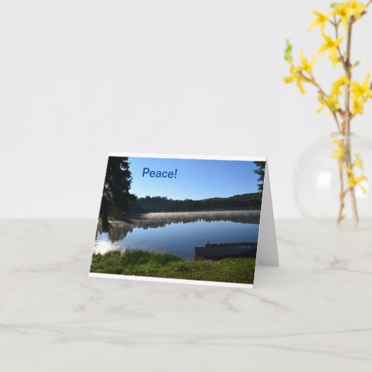 Nevelige de notakaart van het Meer Kaart (Gele Bloem)