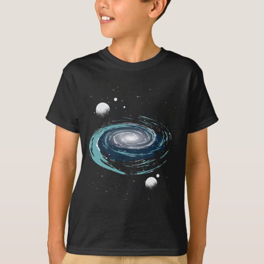 Nevelige Galactische Kunst T-shirt (Voorkant)