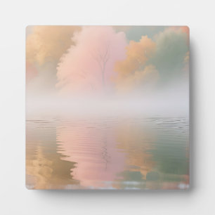 Nevelige Herfstmeer Sereniteit Fotoplaat