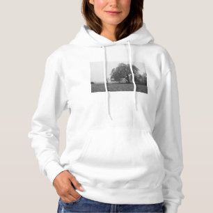 Nevelige herfstochtend grijstinten hoodie