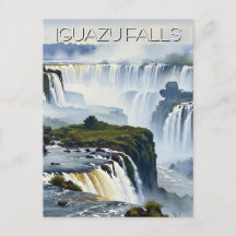 Nevelige Iguazu-watervallen Argentinië