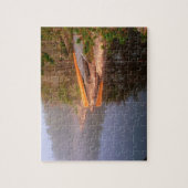 Nevelige kano-camping, Kawnipimeer, Legpuzzel (Verticaal)
