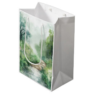Nevelige landweg bospad landschap (2) medium cadeauzakje