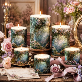Nevelige Lavendel Betoverde Bos Boog Decoupage Tissuepapier
