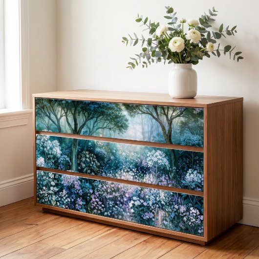 Nevelige Lavendel Ethische Bosopening Decoupage Tissuepapier