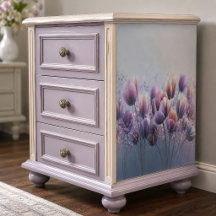 Nevelige lavendel tulpenwei decoupage