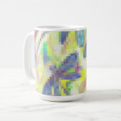 Nevelige Libel Regenboog Koffiemok (Voorkant links)