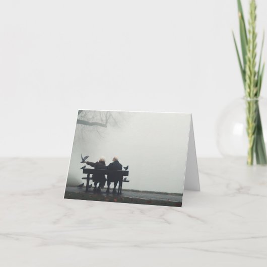 Nevelige Momenten Feestdagen Kaart (Voorkant)