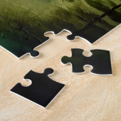 Nevelige Morgen Bergdennen Legpuzzel (Zijkant)