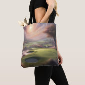 Nevelige Morgen Golfbaan  Tote Bag (Dichtbij)