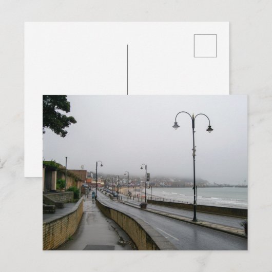 Nevelige ochtend bij Scarborough Briefkaart (Voorkant / Achterkant)
