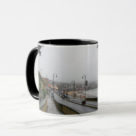 Nevelige ochtend bij Scarborough Mok