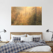 Nevelige ochtend canvas afdruk (Insitu (Slaapkamer))