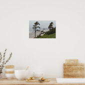 Nevelige ochtend op Cannon Beach, Oregon Poster (Keuken)