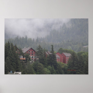 Nevelige ochtend poster