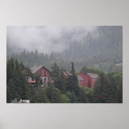 Nevelige ochtend poster (Voorkant)