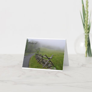 Nevelige Ochtend Shenandoah notecard Kaart