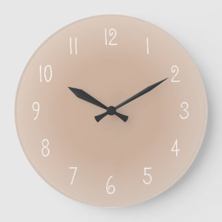 Nevelige Randen Rosé Beige Matglazen Design Kleurk Grote Klok