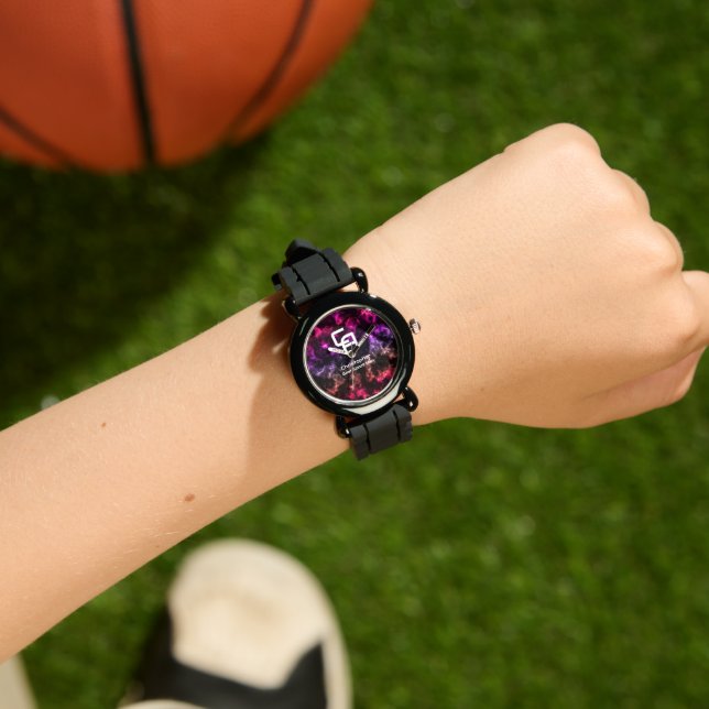 Nevelige Rook Monogram Multikleurs Horloge (Pols)