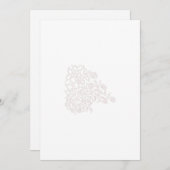 Nevelige Roos, Spoel Mahonie, Decoratief Ontwerp Feestdagenkaart (Voorkant / Achterkant)