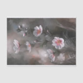 Nevelige Roze Cosmos Bloemen Decoupage Tissuepapier (Voorkant)