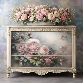 Nevelige Roze Dageraad Decoupage Tissuepapier