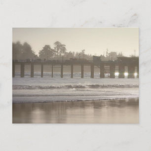 Nevelige Santa Cruz-steiger Briefkaart