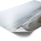 Nevelige Scarborough Beach Foto Afdruk (Hoek)