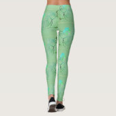 Nevelige Shamrocks Leggings (Achterkant)