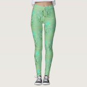 Nevelige Shamrocks Leggings (Voorkant)
