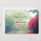 Nevelige Spoorwegen Schitterende Foto Verjaardag Kaart (Voorkant)