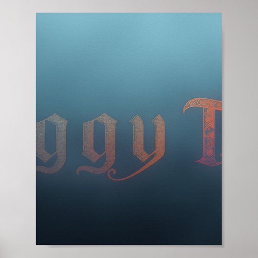 Nevelige theeposter poster (Voorkant)