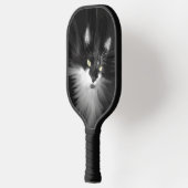 Nevelige Tuxedo Kat Pickleball Paddle (Links)