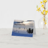 Nevelige velden en zonnige dromen wenskaart kaart (Gele Bloem)