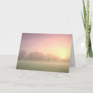 Nevelige Winter Zonsopgang (6598) Kaart