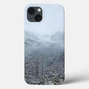 Nevelige Winterbergen Minimale Esthetiek Case-Mate iPhone Case