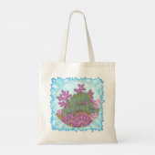 Nevelige Zee Koraal schelpen Tote Bag (Achterkant)