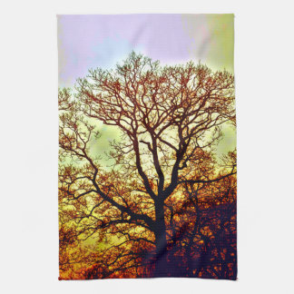 NEVELIGE ZONNEBOMEN THEEDOEK