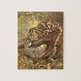 Nevelpanter door CE Swan, Vintage Wilde Dieren Legpuzzel