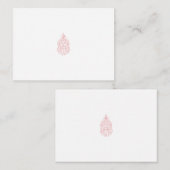 Nevelroze, Flush Mahonie, Decoratief ontwerp Advieskaart (Voorkant / Achterkant)